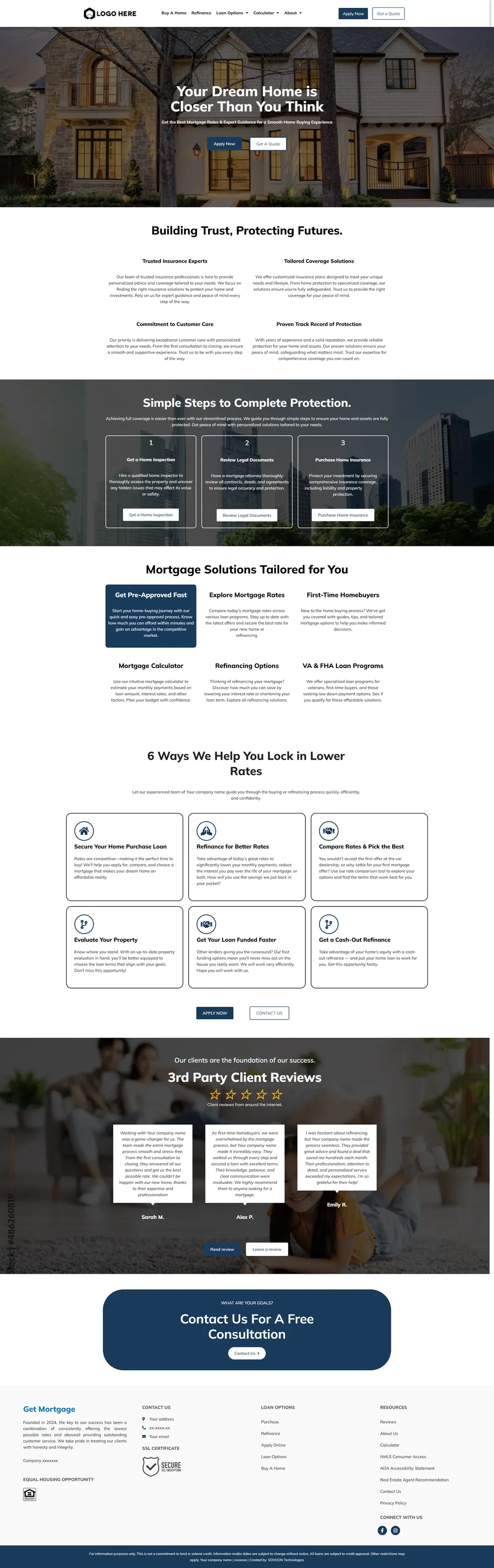 Design 10 mortgage website design preview