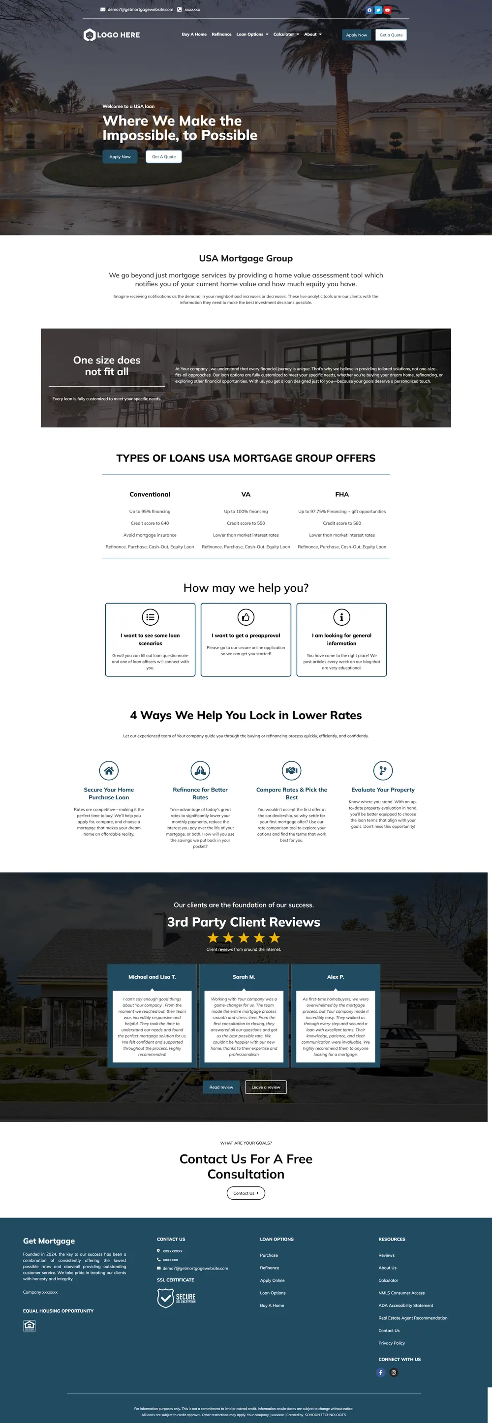 Design 7 mortgage website design preview