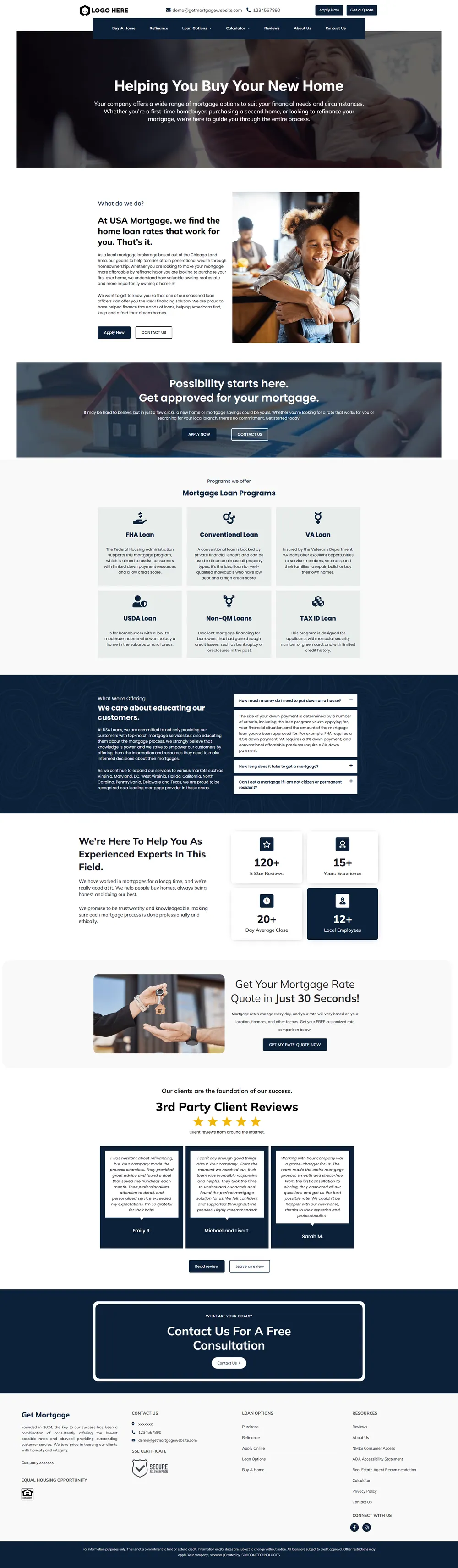 Design 8 mortgage website design preview