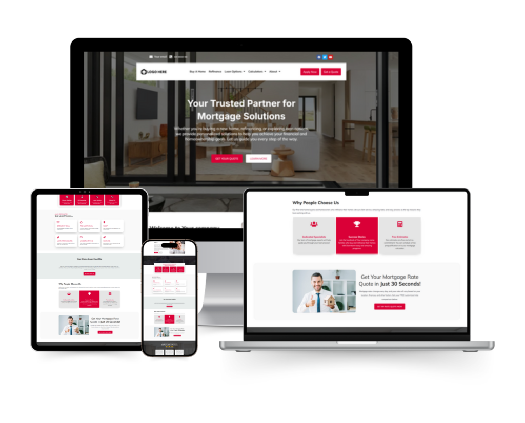 mortgage website templates