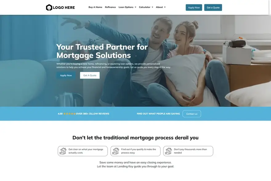 Design 6 mortgage website demo