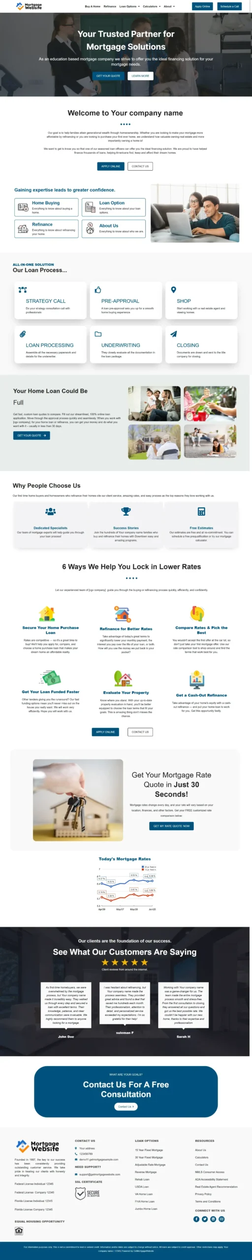 Design 11 mortgage website design preview