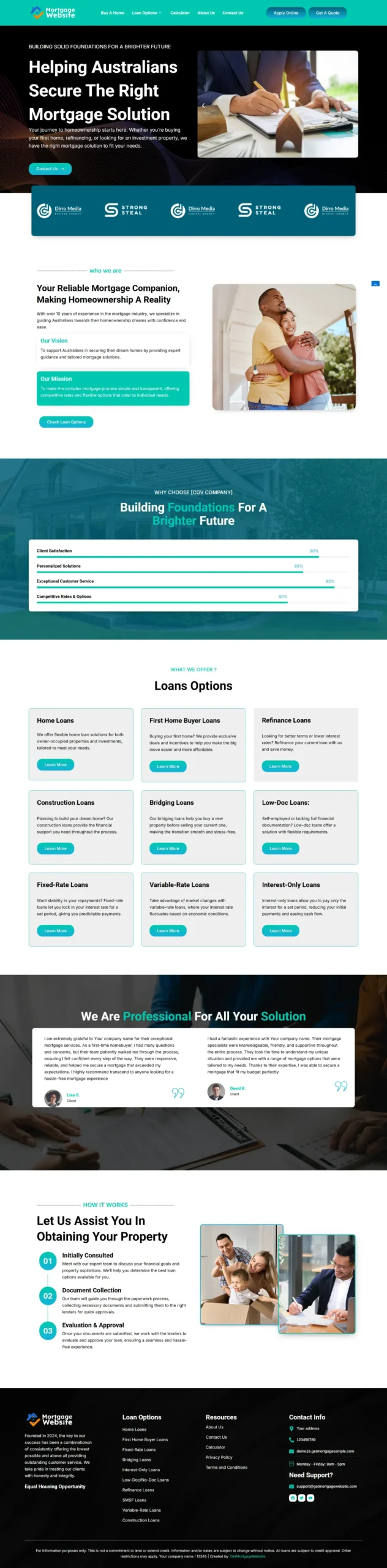 Design 16 mortgage website design preview