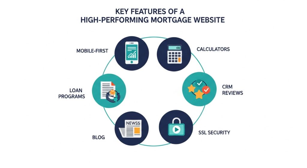 mortgage website design California