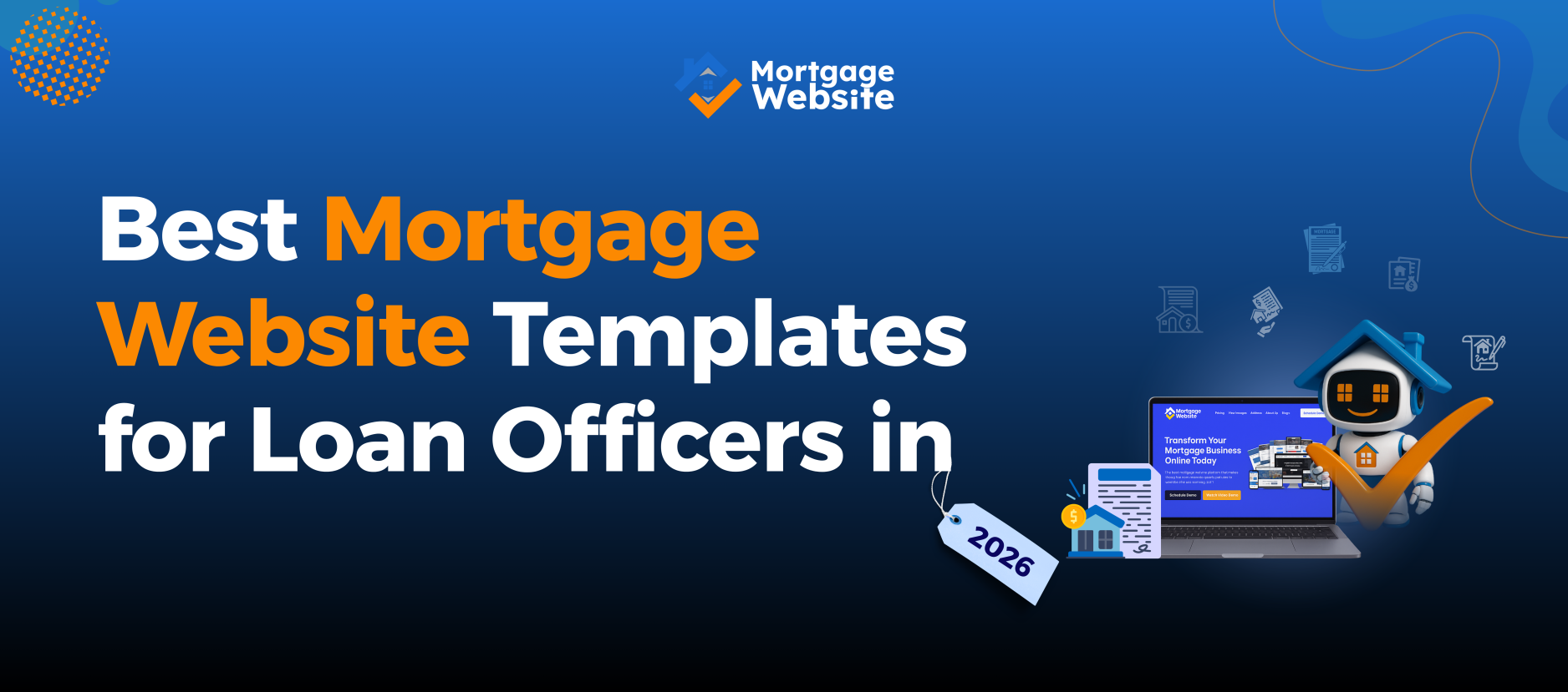 mortgage website templates for loan officers