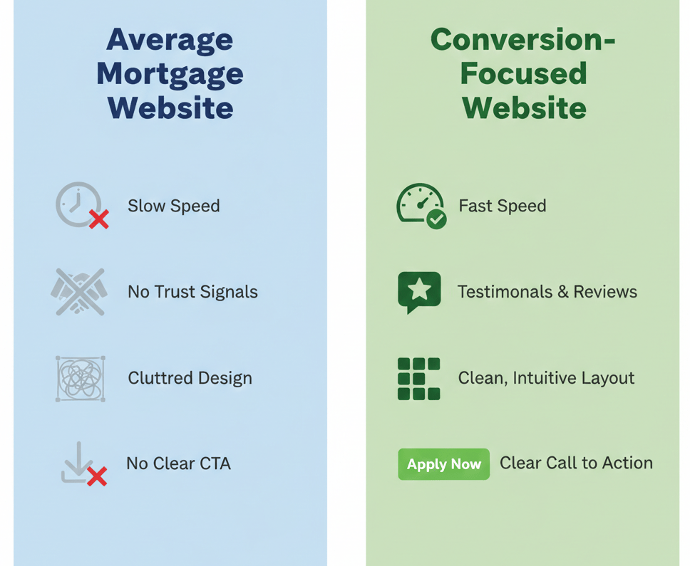 develop mortgage website