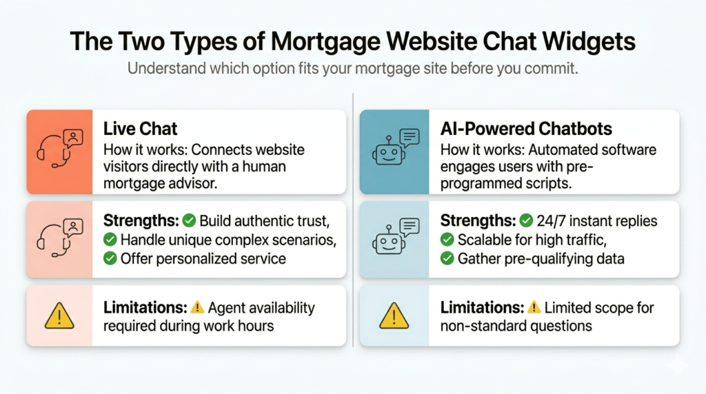 Mortgage Website Chat Widgets